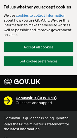 英国政府官方网站